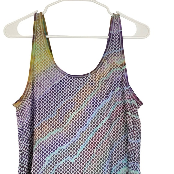 Lululemon Tie Dye Tank Top Womens Size Small Scoop Back High Low Rare Limited - Picture 3 of 10